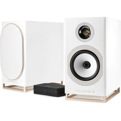 Enceinte bibliothèque active TRIANGLE Capella Blanc Sidéral