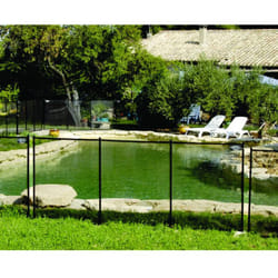 Barrière souple piscine module 3.2 mètres, clôture de sécurité nora noire