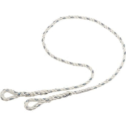 Delta Plus - longe corde toronnee Diam. 12, 2 boucles cossees - longueur 1 m LO007100