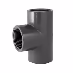 Té PVC pression - Raccord à visser - Diamètre 1/2 - Pression 16 bars