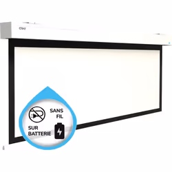 Ecran de projection ORAY ESQUAR 130x232 sur Batterie