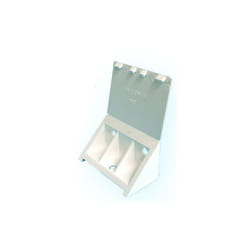 Taquet équerre PVC d'agencement P102 - blanc - boîte de 50 - PRUNIER