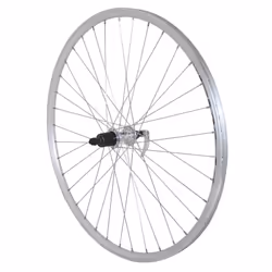 Roue VTC 28 - Shimano - Mach1 ER10 - V-Brake - Argent - TX 800
