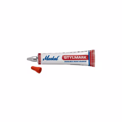 Marqueur peinture indelebile tube 50ml rouge Wilmart : Pour marquage indélébile sur toutes surfaces : humides, rouillées, gra ...