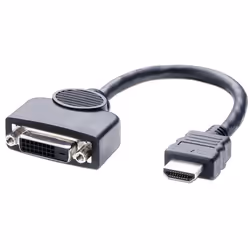 Uniformatic 14524, 0,2 m, HDMI Type A (Standard), DVI-D, Mâle, Mâle, Droit