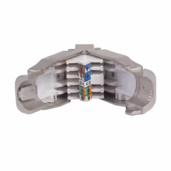 Uniformatic 25181 connecteur de fils RJ-45 Métallique