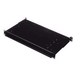 Uniformatic 27049, Plaque d’étagère, Noir, 25 kg, 1U, 48,3 cm (19"), 350 mm