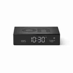 LEXON Flip Premium Réveil numérique Noir