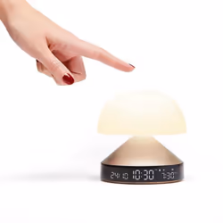 LEXON Mina Sunrise Réveil numérique Or