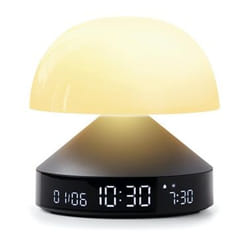 LEXON Mina Sunrise Réveil numérique Gris