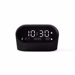 LEXON Ray Clock Réveil numérique Noir