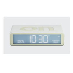 LEXON Flip Classic Réveil numérique Blanc
