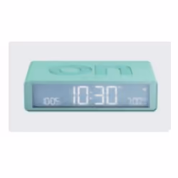 LEXON Flip Classic, Réveil numérique, Rectangle, Couleur menthe, Acrylonitrile-Butadiène-Styrène (ABS), LCD, Batterie