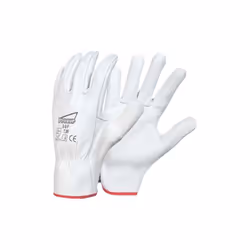 Gant cuir blanc SINGER tout fleur de bovin - manutention légère à sec - taille 11 - 50F11 - Gant en cuir tout fleur de bovin  ...