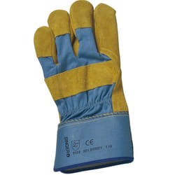 SINGER - Paire de gants paume cuir croûte bovin jaune - Taille 10 - 501SYRGY - Ce produit de marque Singer est neuf.