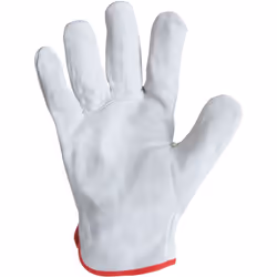 Paire de gants cuir - Tout croûte bovin - Coloris naturel - Serrage élastique - Taille 10 - 56S - Singer