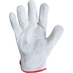 Paire de gants cuir - Tout croûte bovin - Coloris naturel - Serrage élastique - Taille 10 - 56S - Singer