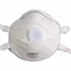 Description générale Demi-masque respiratoire filtrant FFP3 NR D en boîte de 5 pièces. Ce masque a une forme conique et est c ...