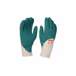 Descriptif : Gant de protection TAILLE 09 - Paume et dos enduit latex crêpé. Version 3/4 (= enduction paume moitié du dos). T ...