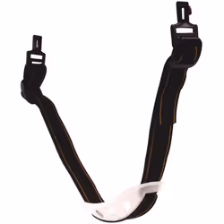 Jugulaire en textile. Avec mentonnière plastique. Réglable. Pour les casques HG902W et pour le casque forestier HGCF01. Assur ...