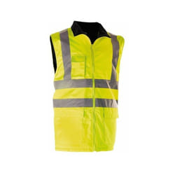Gilet Matelasse Hivi Doublure Polaire Jaune Fluo Taille 2 Ou m