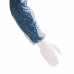 1000 Manchettes polyéthylène SINGER - AUUMTE - Manchette de propreté. En polyéthylène bleu ou transparent. Longueur 40cm. Ser ...