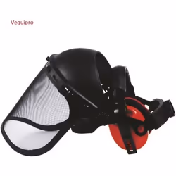 Visière de protection grillagée avec anti-bruit