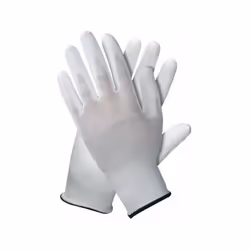 Gant enduction polyuréthane sur la paume. Dos non enduit, tricoté sans couture, support polyamide élastique. Jauge 13 assuran ...