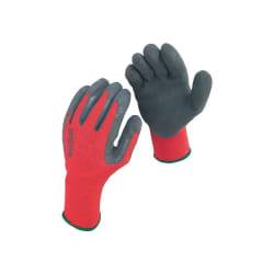 Singer Gants travail latex - Gris/rouge