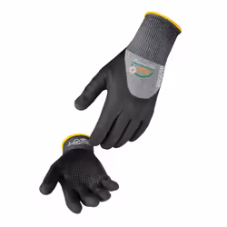 Gant de manutention nitrile 3/4 enduit avec picots SINGER - NYMFIT01 - Gant nitrile mousse (3/4) Support polyamide/Elasthanne ...