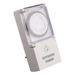 Programmateur mécanique journalier étanche IP44 - Blanc - Zenitech
