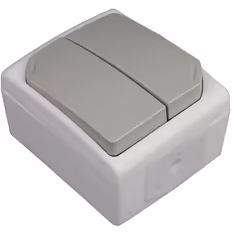 Cet interrupteur double va-et-vient dispose d'une protection étanche IP55 . L'installation est simple et rapide et se fait en ...