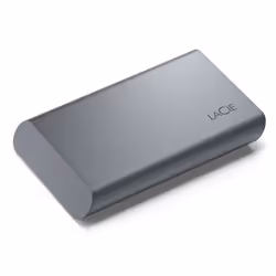 LaCie Mobile SSD Secure, 2 To, USB Type-C, 3.2 Gen 2 (3.1 Gen 2), 1050 Mo/s, Protection par mot de passe, Gris