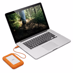 LaCie Rugged Secure disque dur externe 2 To Orange, Blanc - Vue supplémentaire 7
