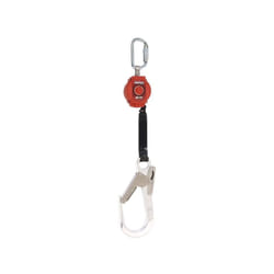 Enrouleur antichute à rappel automatique turbolite. sangle 2 m + mousqueton 1/4 + aluminium 65 - miller