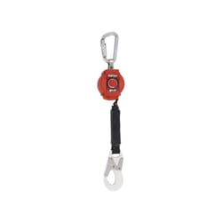 Enrouleur antichute à rappel automatique turbolite. sangle 2 m + mousqueton 1/4 + aluminium Miller