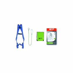 Kit composé de :- 1 harnais TITAN™ 1 point.- 1 longe drisse 1 m haute résistance à l'abrasion équipée d'un mousqueton acier 1 ...