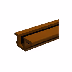 Description générale Le rail à encastrer en PVC marron de 3 m est conçu pour les portes coulissantes à déplacement droit. Il  ...