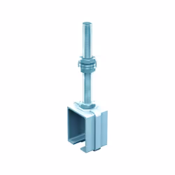 Support enveloppant à tige M14 pour rail 6255. Capacité de portes de 400 Kg. ◉ Détails : Matière : acier ◉ Système coulissant ...