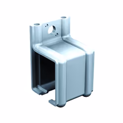 Pour rail 35 x 30. Pour vantail 80 kg. Finition acier zingué blanc. ◉ Détails : Matière : acier ◉ Type de fixation : mural ◉  ...