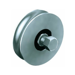 Finish - Galet acier 90° s-rail d 100 m14x70 larg 100 - 400 kgs