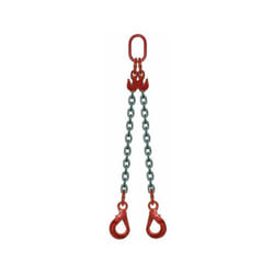 Elingue chaine 2 brins lg 2 50m-2 8tavec crochets racourc etcroc a li