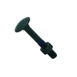 Boulon pour bois tête ronde à collet carré acier zingué noir 7X40 boîte de 200 - ULTIMA - 5037040