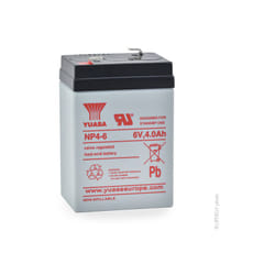 Yuasa - Batterie plomb agm NP4-6 6V 4Ah F4.8