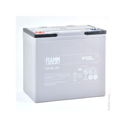 Fiamm - Batterie plomb agm 12FGL55 12V 55Ah M6-F