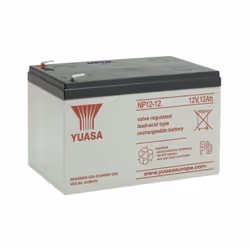 Batterie plomb de la marque YUASA Gamme NP 12V – 12.0Ah AGM avec bac à flamme retardante (FR) Equivalente à la batterie YUCEL ...