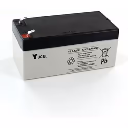 Batterie Plomb - Yuasa - Y3.2-12FR - 12V - 3.2Ah - Flamme Retardant