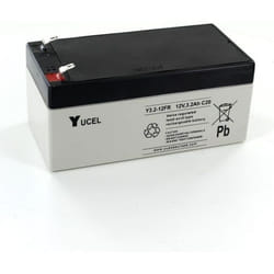 Batterie Plomb - Yuasa - Y3.2-12FR - 12V - 3.2Ah - Flamme Retardant