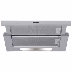 Brandt AT 1346 X, 400 m³/h, Conduit, 58 dB, Encastrée, Acier inoxydable, Haut