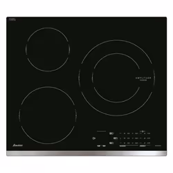 Sauter SPI4360X, Noir, Intégré, Plaque avec zone à induction, Verre-céramique, 3 zone(s), 3 zone(s)
